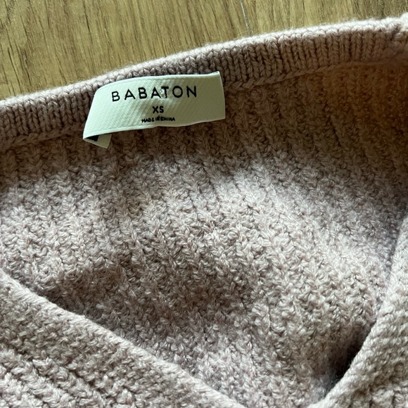 Light pink aritiza babaton cropped knit sweater - Picture 2 of 3